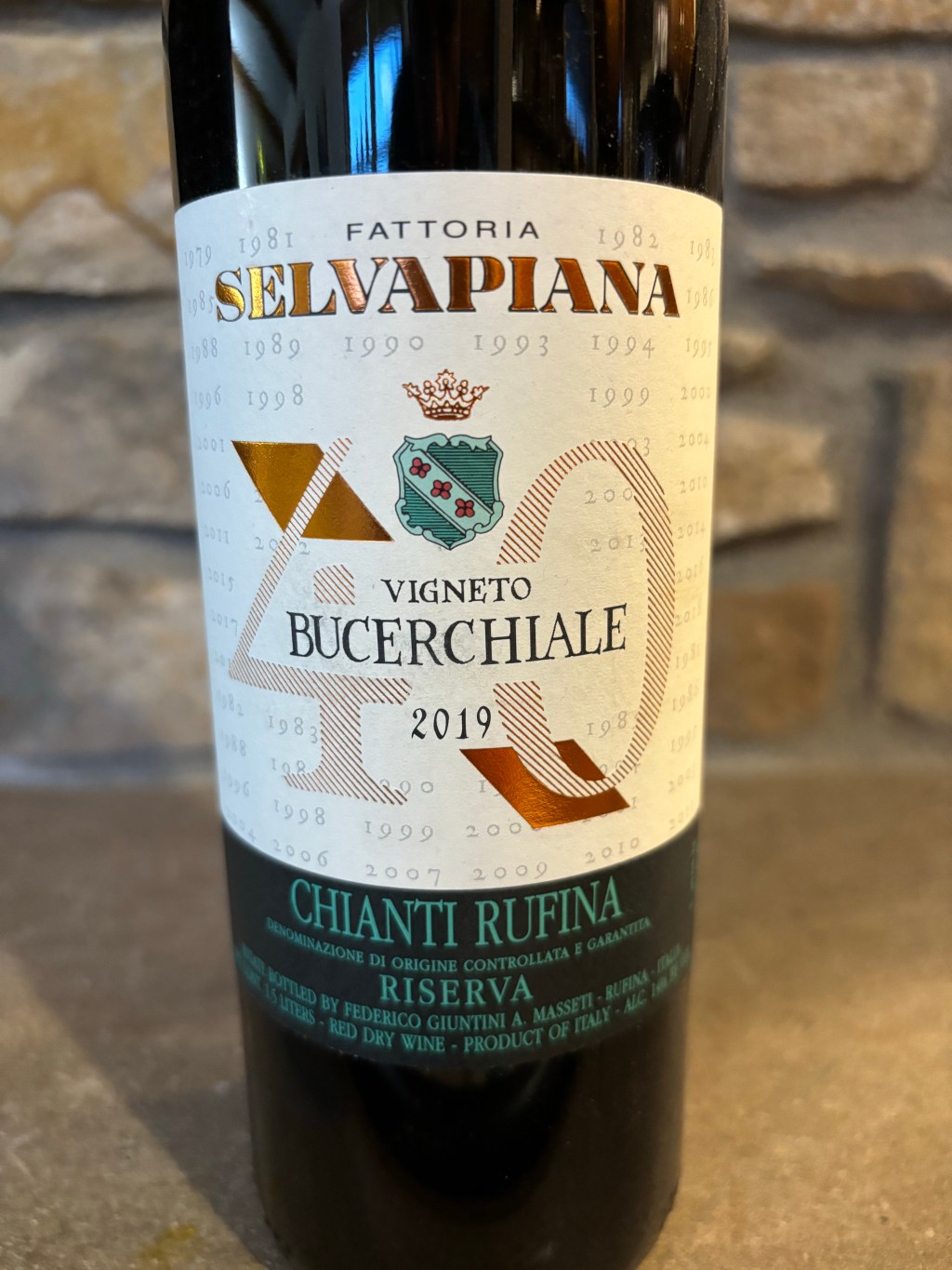 2019 Selvapiana “Bucerchiale” Chianti Rufina Riserva [Rating: 4.5/5 |&nbsp;$33]