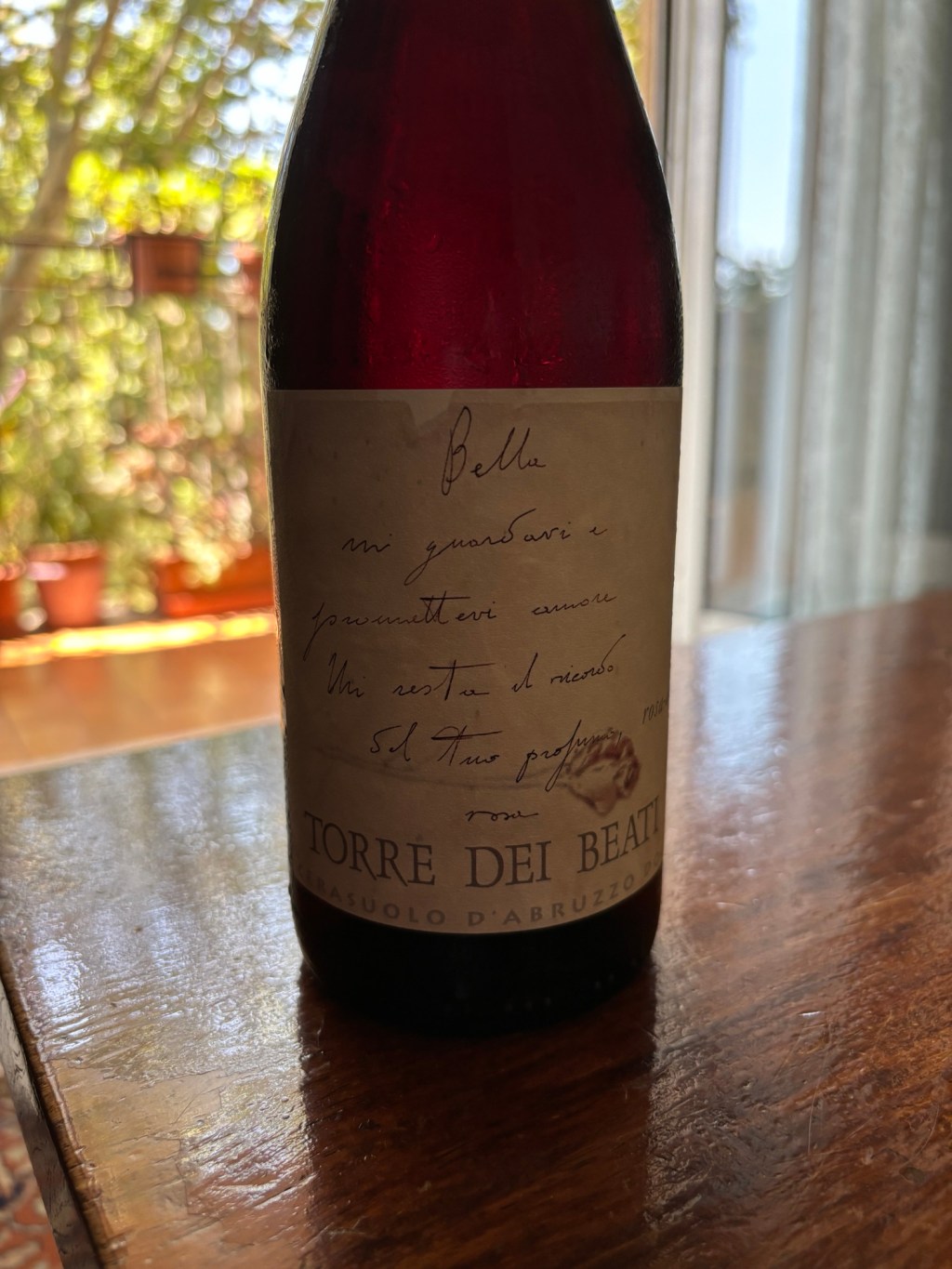 2023 Torre dei Beati Cerasuolo d’Abruzzo “Rosa-ae” [Rating: 4.5/5 |&nbsp;€14]